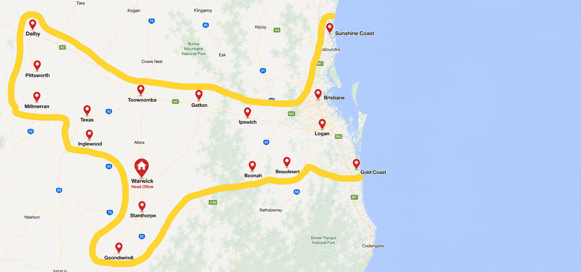 Checkmate Safety Coverage Map